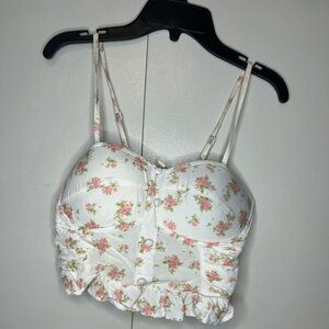 Sim & Sam - Floral Crop Top